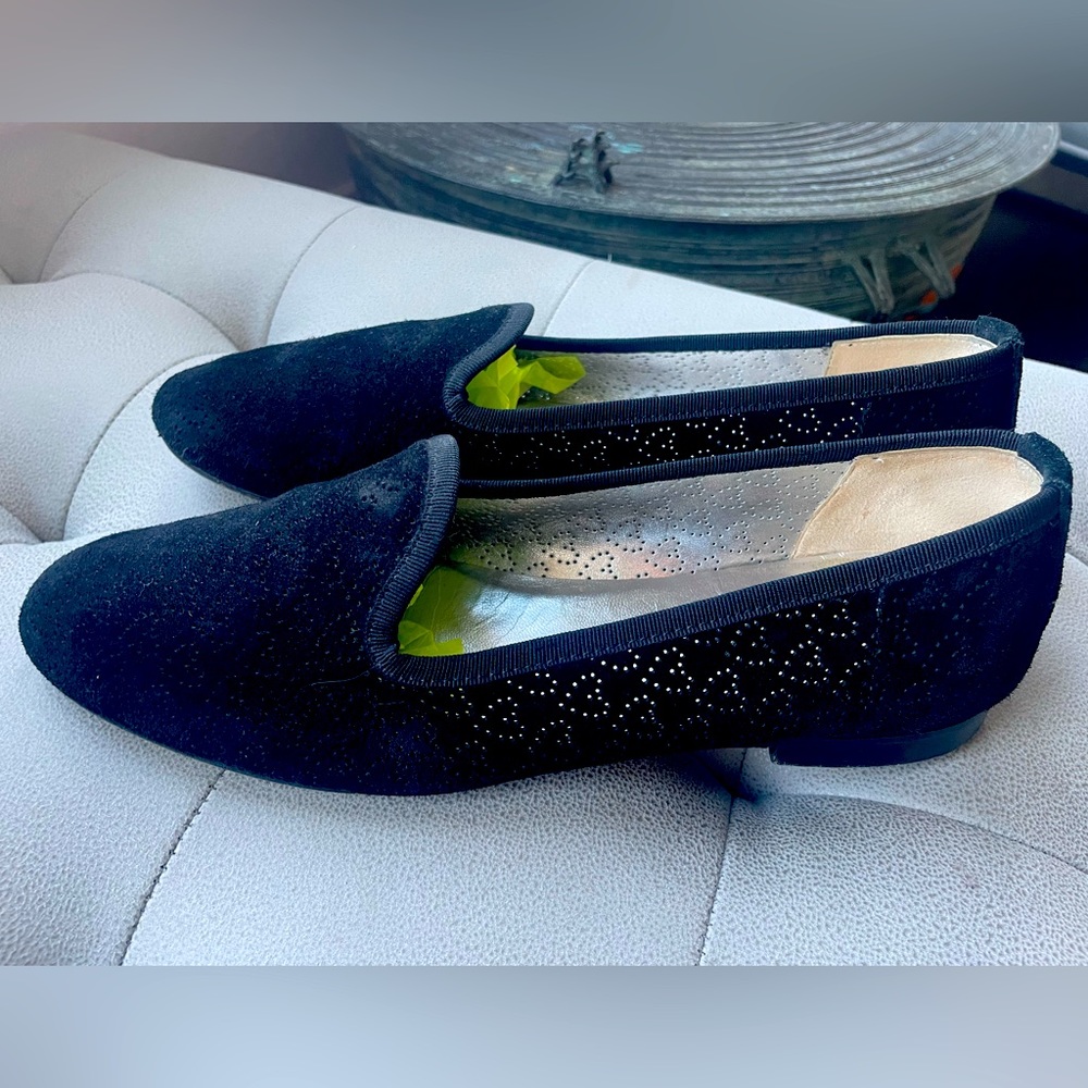 Vintage Susy Italian Hand Made Suede Loafers